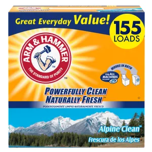 Arm & Hammer Powder Laundry Detergent, Alpine Clean, 155 loads