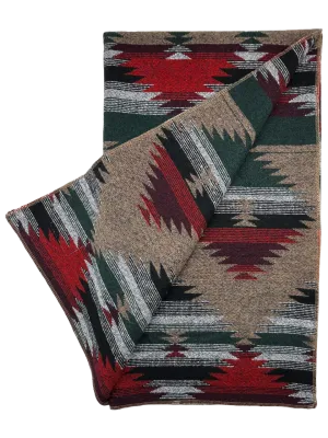 Buffalo Cross Throw Blanket - Forest Green #24-18