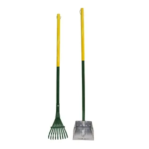 Dog Rake & Scooper Set for Pet Waste Pick-up