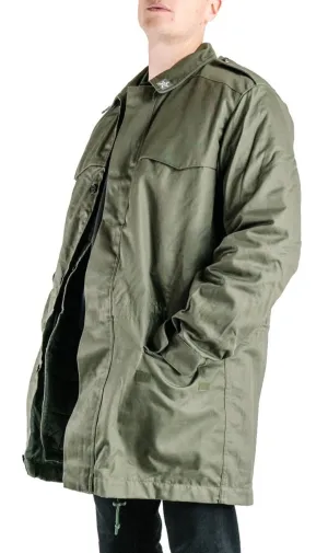 Italian Army Green Coat – Field Parka – unissued