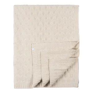 Just Born by Gerber Baby Neutral 1-Pack Sweater Knit Blanket - TAN