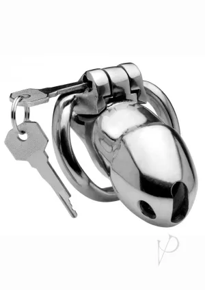 Master Series Rikers Stainless Steel Locking Chastity Cage