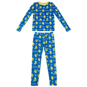 Pokemon Pikachu Expressions All Over Print Boys 2-Piece Pajama Set