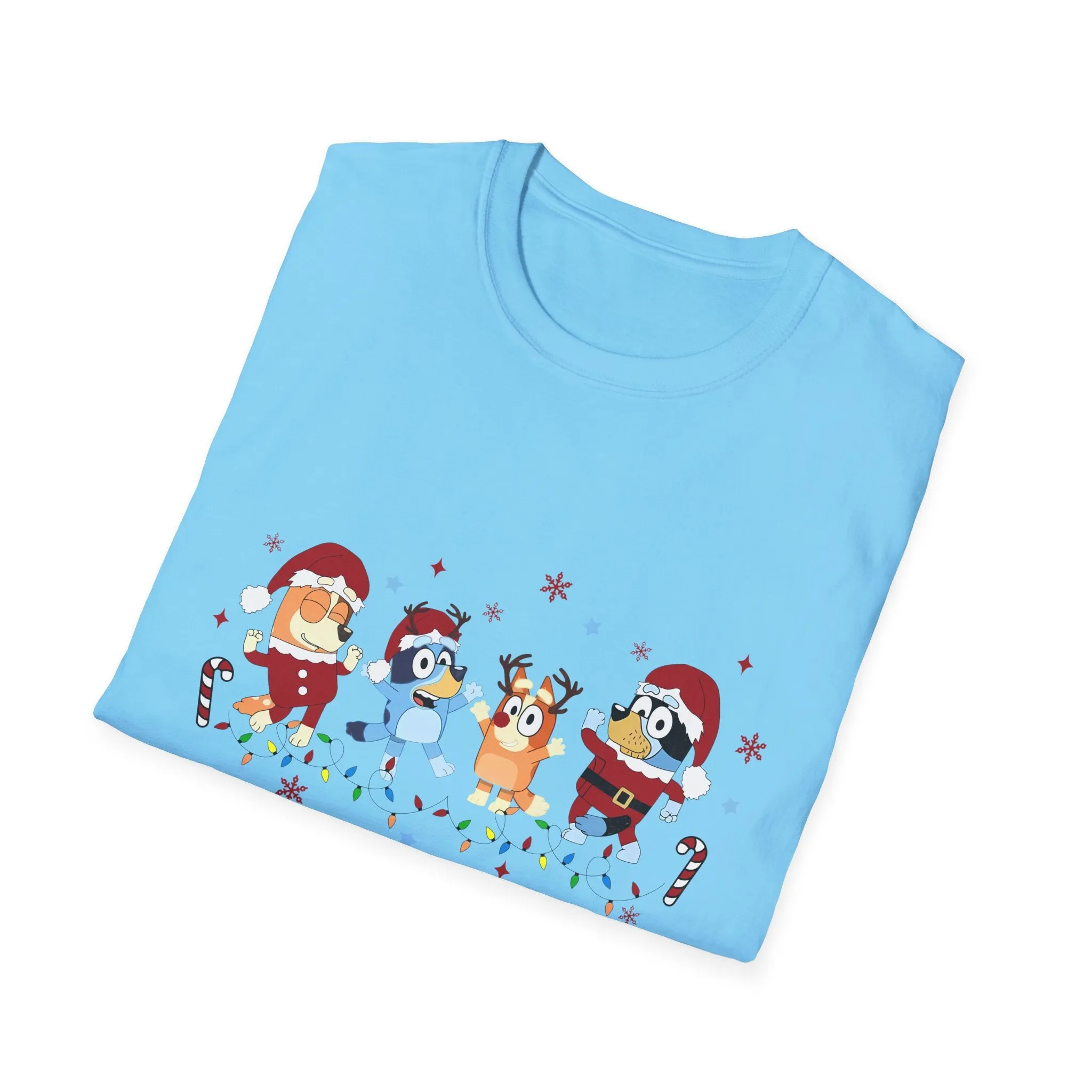 Princess Grace Festive Holiday Unisex T-Shirt - Cheerful Cartoon Characters