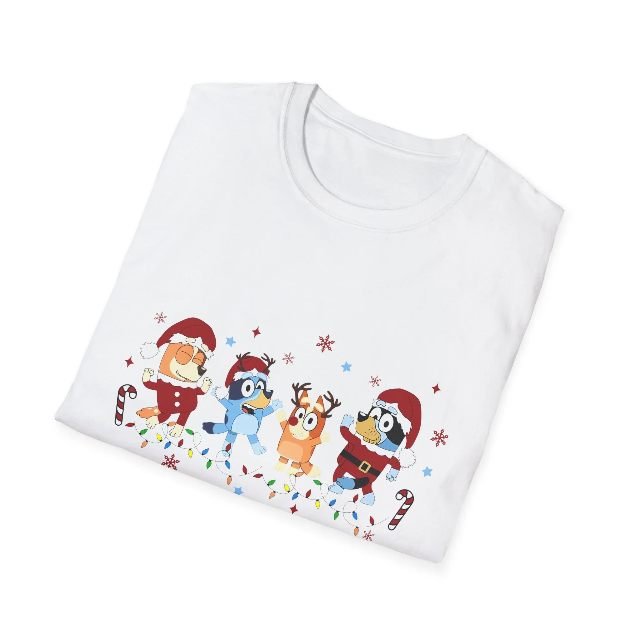 Princess Grace Festive Holiday Unisex T-Shirt - Cheerful Cartoon Characters