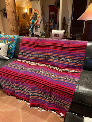 Santa fe peyote blanket 74”-56”