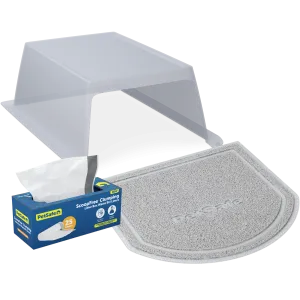 ScoopFree™ Clumping Self-Cleaning Litter Box Hood and Accessory Bundle