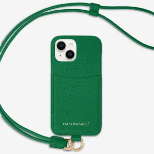 The Sling Phone Case iPhone 15 - Emerald Green