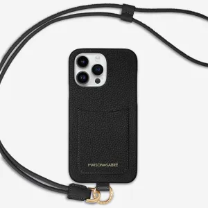 The Sling Phone Case iPhone 15 Pro - Black Caviar